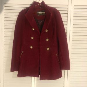 Guess Scarlet Bouclé Double Breasted Coat with Lining